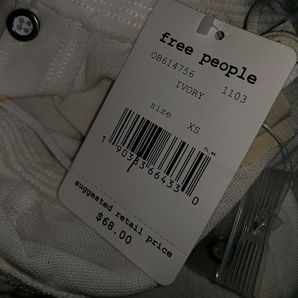 Free People Acadia Henley Top Ivory - Picture 5 of 8